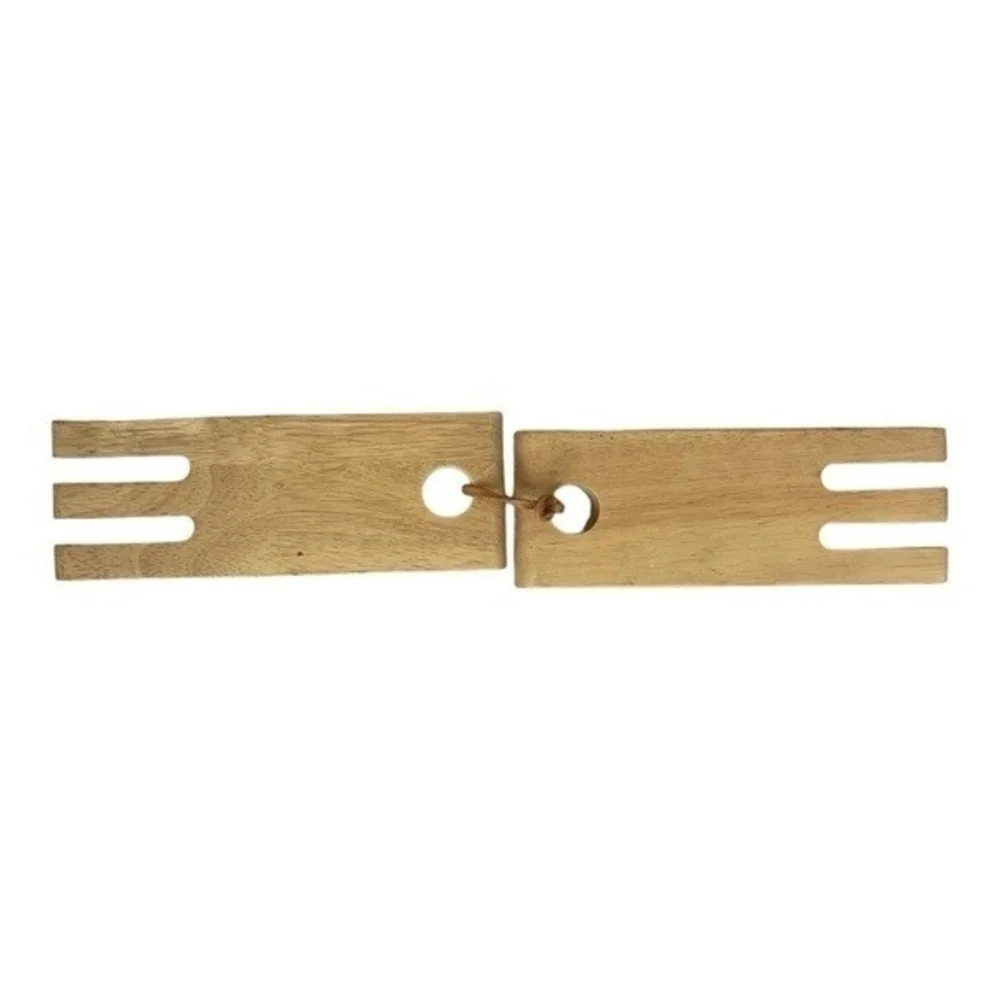 Set 2 Wood Salad Serving Hands 8